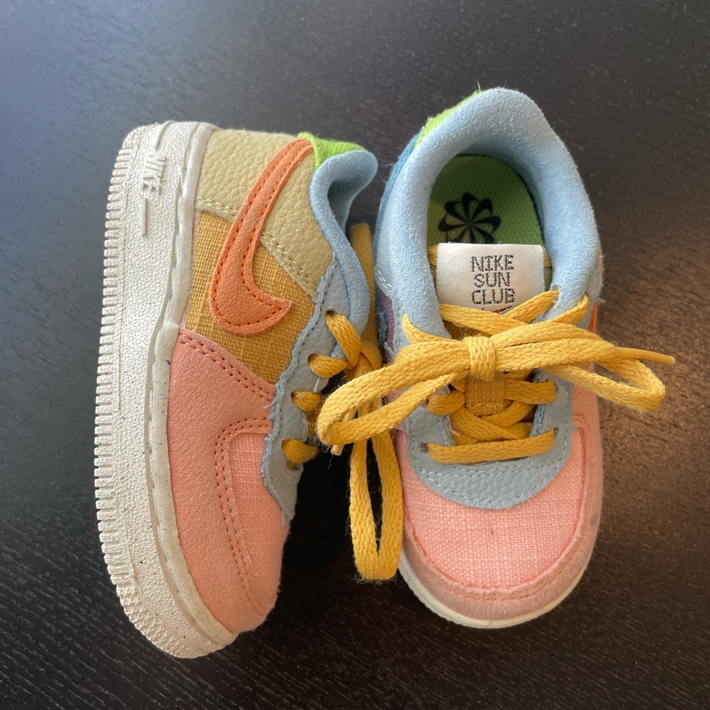 Nike Kids' Yellow and Blue Shoes